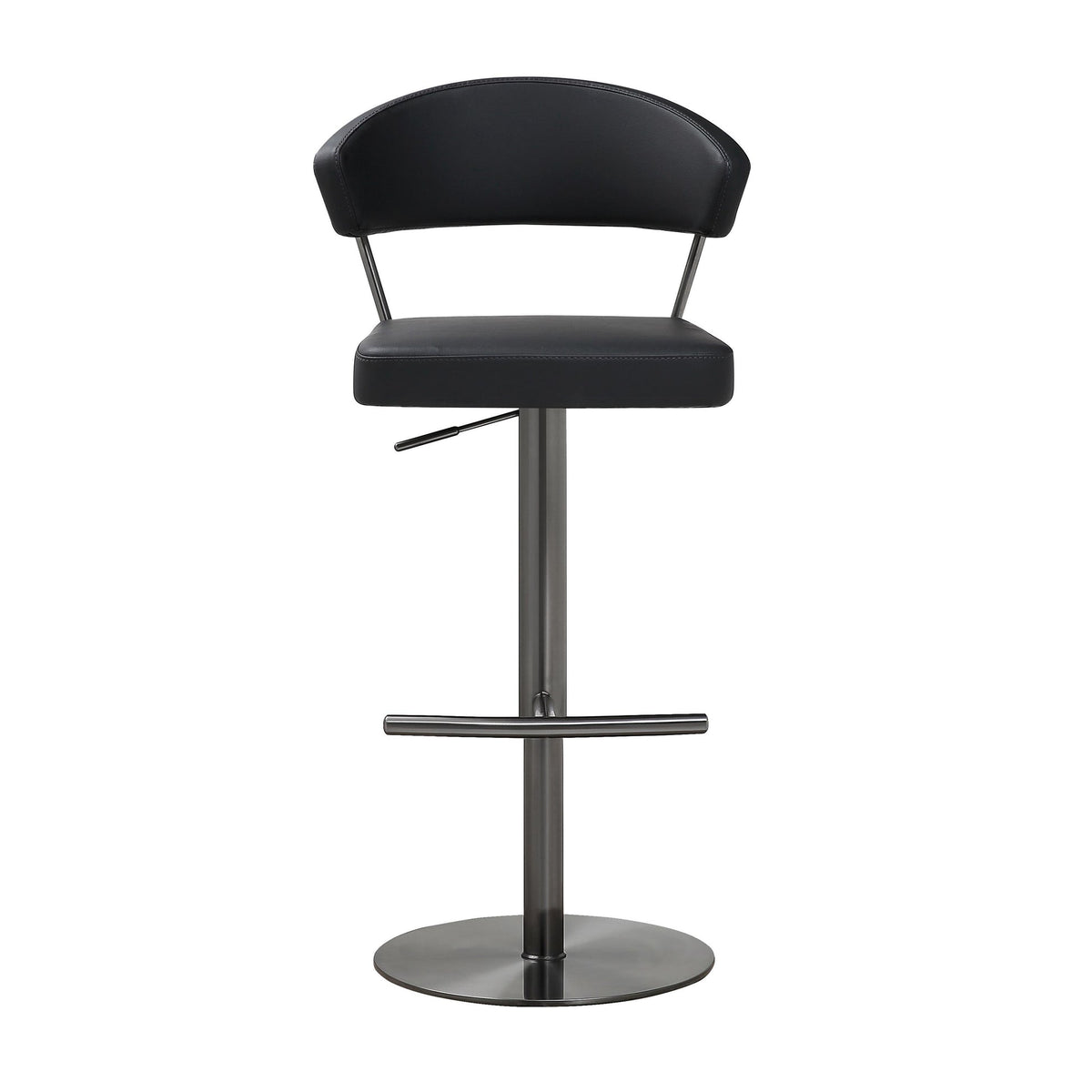 Cosmo Black on Black Steel Barstool | BeBoldFurniture