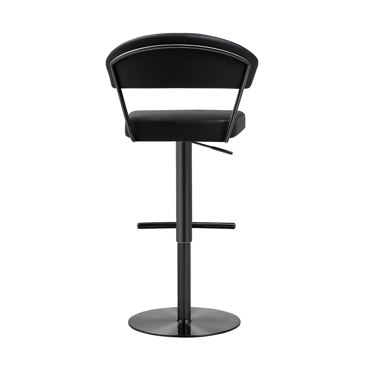 Cosmo Black on Black Steel Barstool | BeBoldFurniture