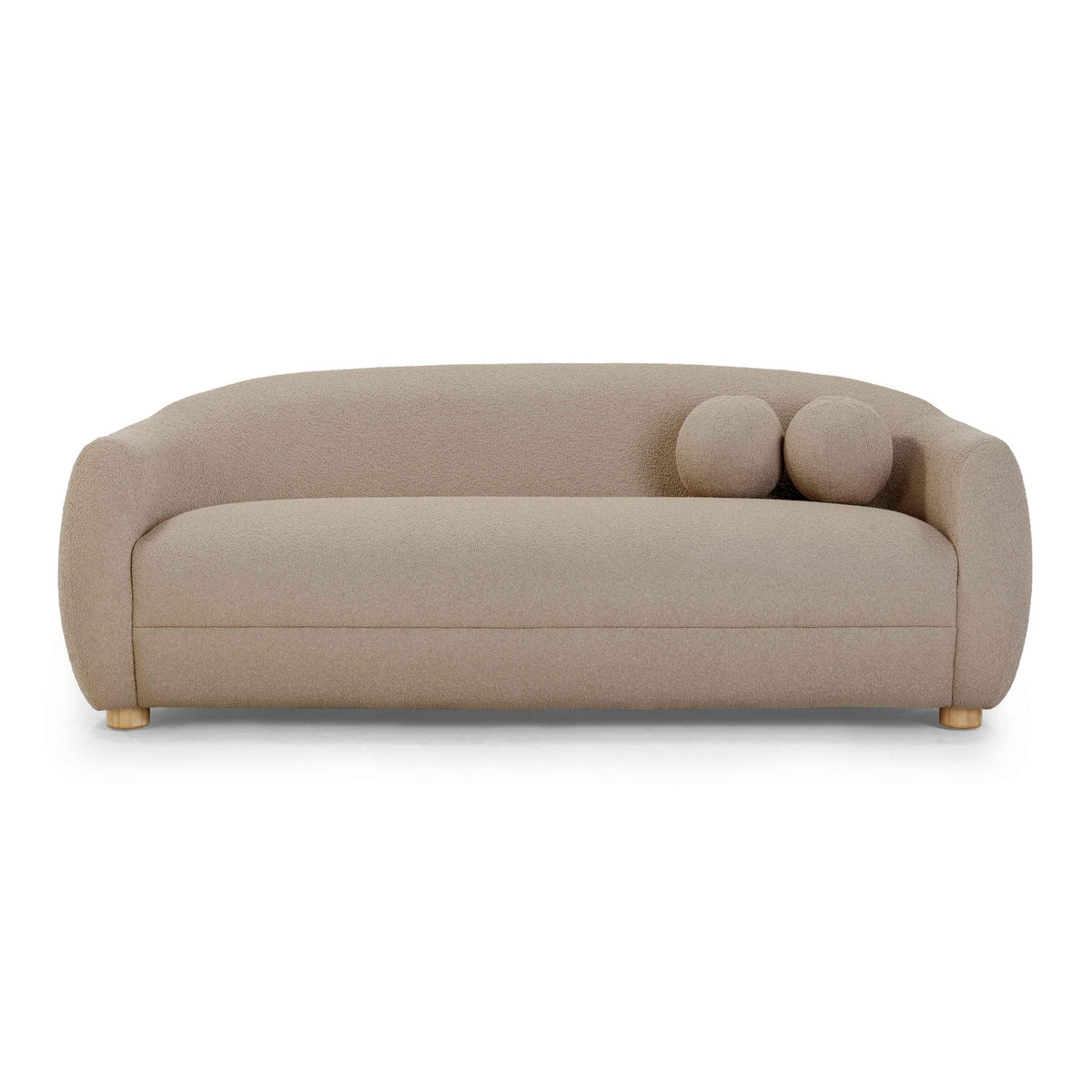 Judy Light Brown Boucle Sofa | BeBoldFurniture