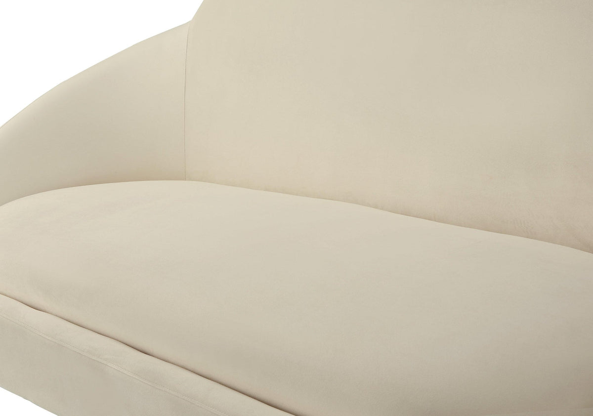 Cloud Cream Velvet Settee | BeBoldFurniture