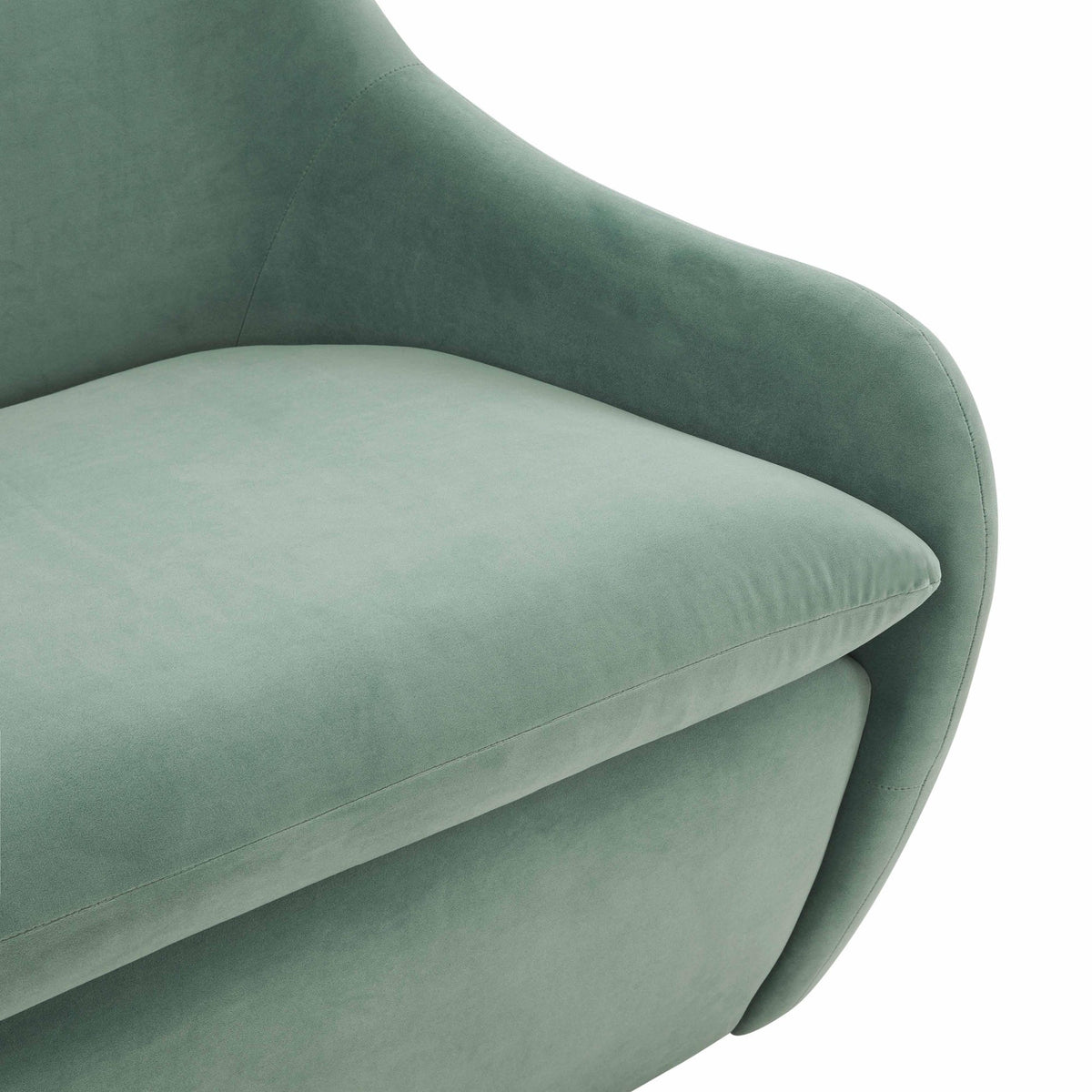 Cellia Frost Blue Velvet Loveseat | BeBoldFurniture