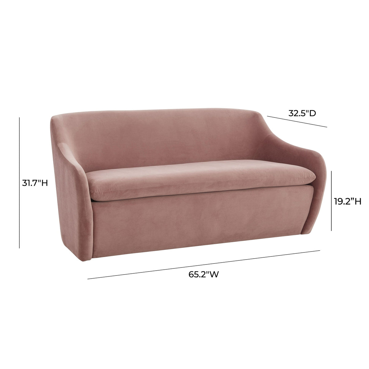 Cellia Mauve Velvet Loveseat | BeBoldFurniture