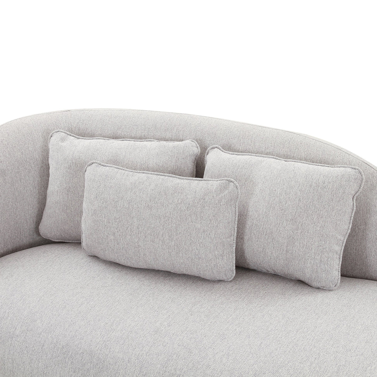 Galet Grey Velvet Chaise | BeBoldFurniture