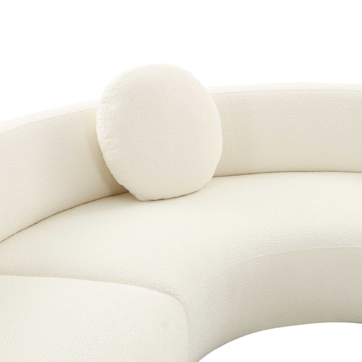 Broohah Cream Boucle Sectional | BeBoldFurniture