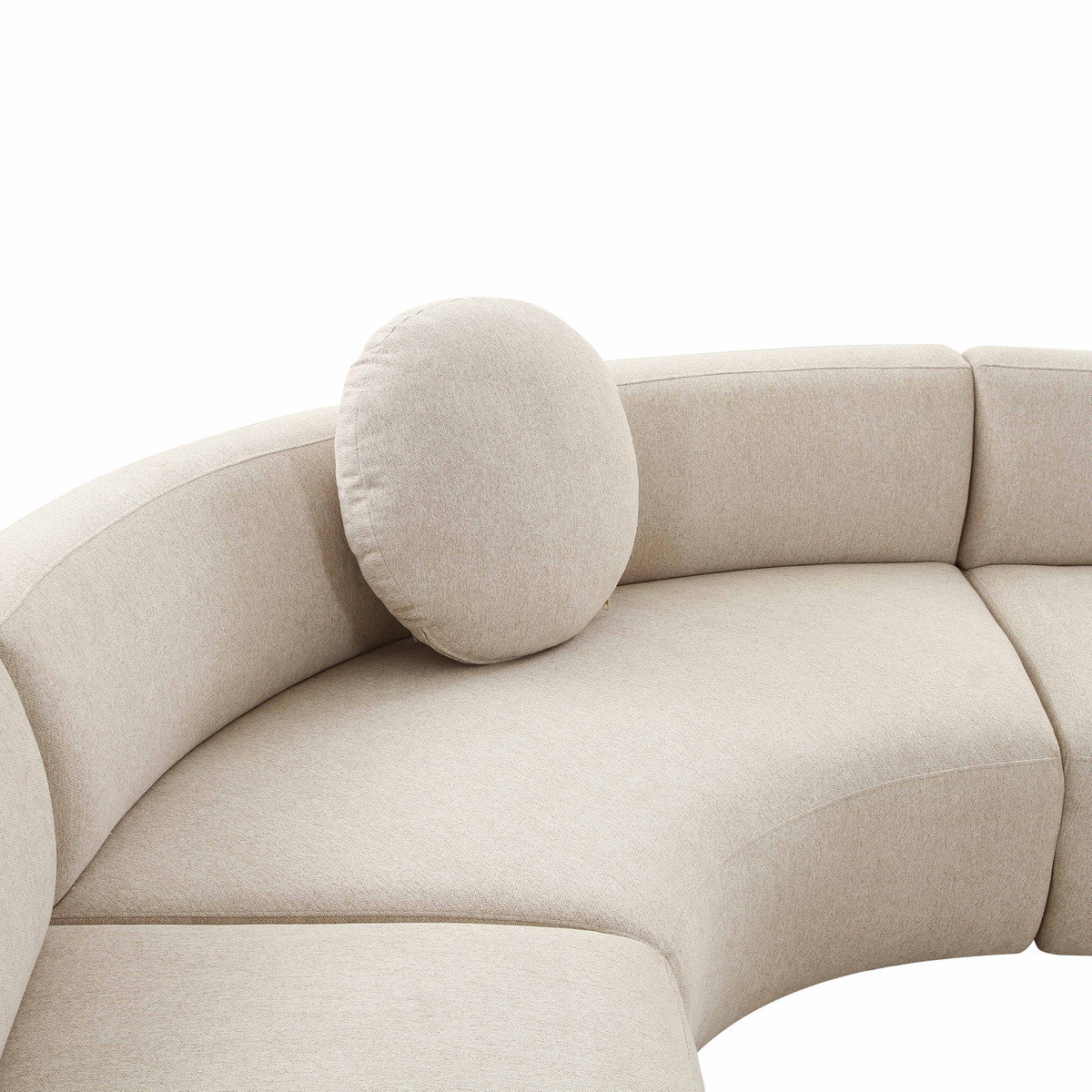 Broohah Beige Linen Sectional | BeBoldFurniture