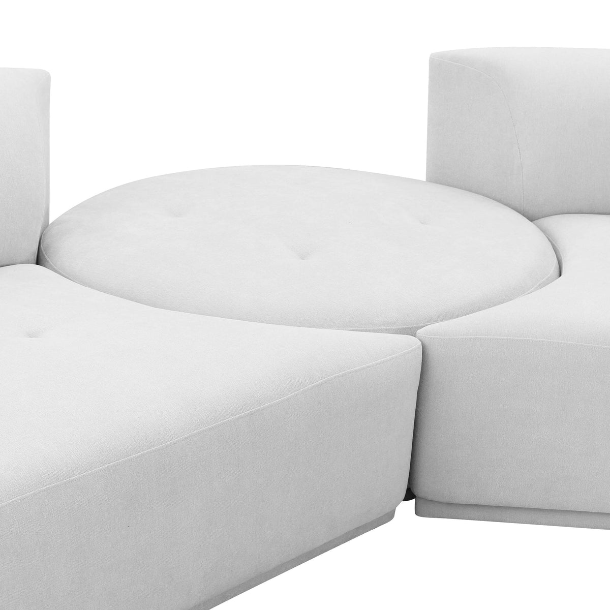 Fickle Grey Velvet 5-Piece Modular Sectional | BeBoldFurniture