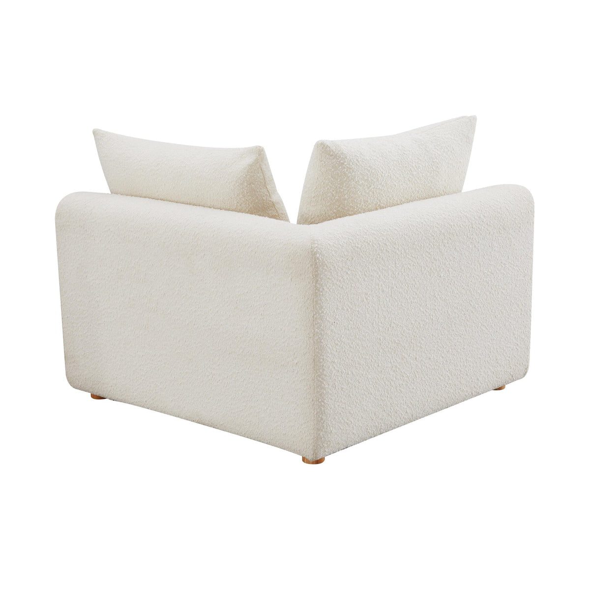 Hangover Cream Boucle Modular Corner Chair | BeBoldFurniture