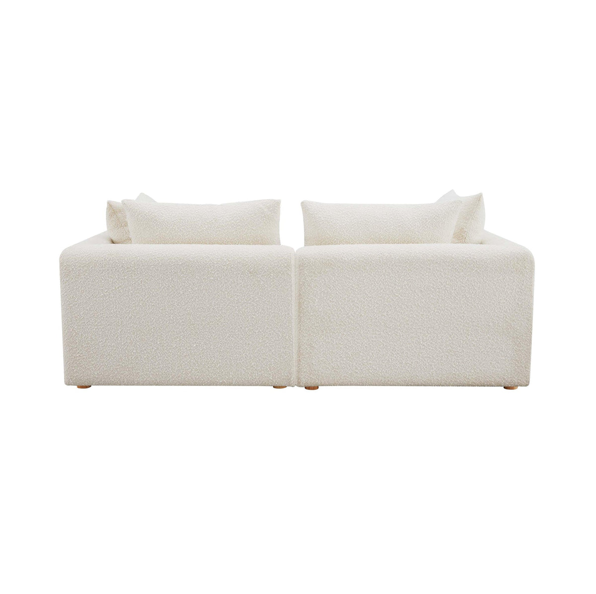 Hangover Cream Boucle Loveseat | BeBoldFurniture