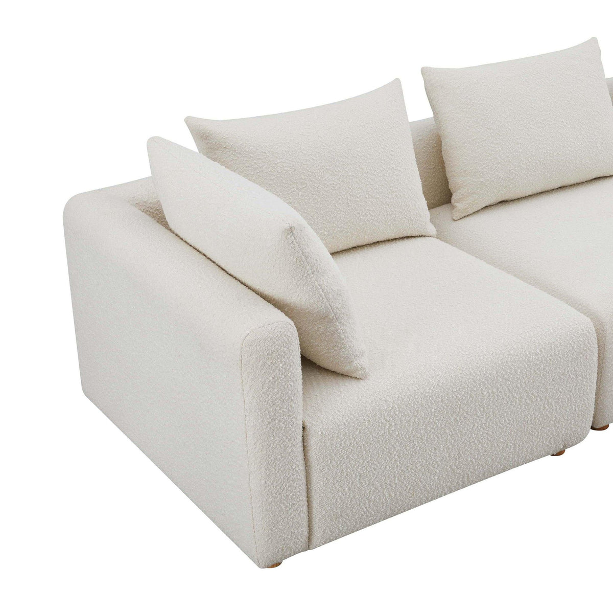 Hangover Cream Boucle Loveseat | BeBoldFurniture