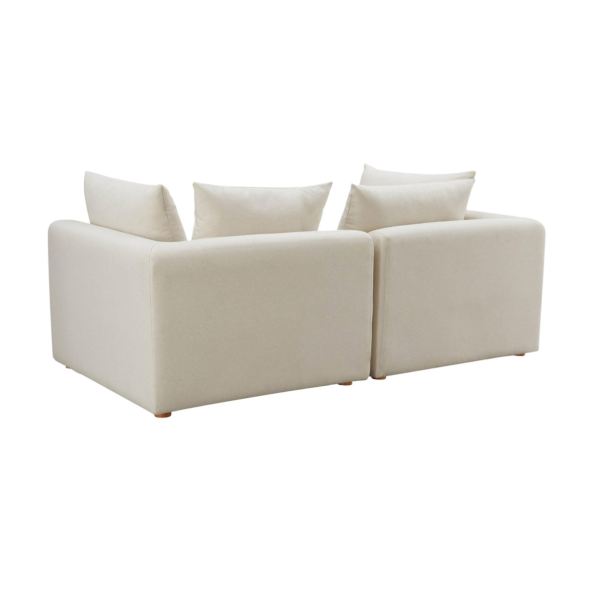 Hangover Cream Performance Linen Loveseat | BeBoldFurniture