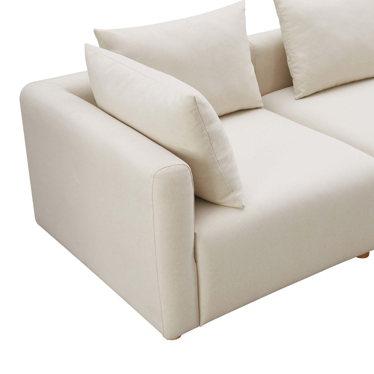 Hangover Cream Performance Linen Loveseat | BeBoldFurniture