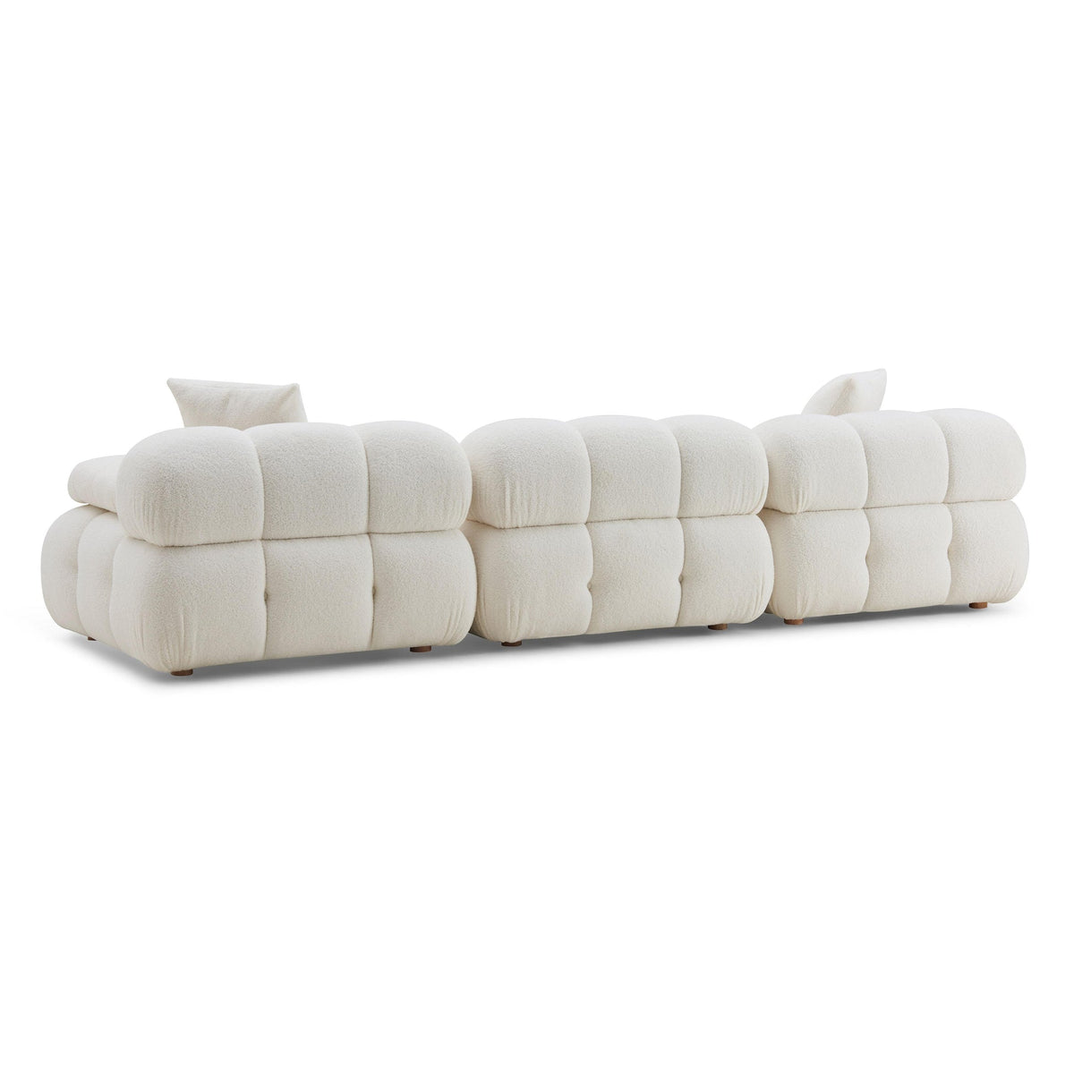 Calliope Cream Vegan Shearling Modular Sofa| BeBoldFurniture