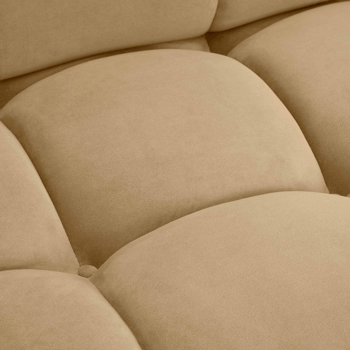 Calliope Cafe Au Lait Performance Velvet Modular Loveseat | BeBoldFurniture