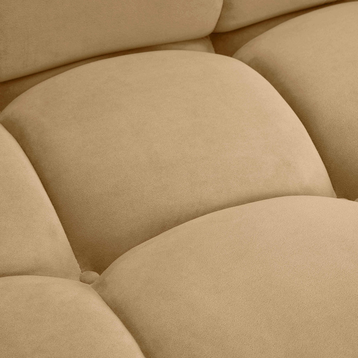 Calliope Cafe Au Lait Performance Velvet Modular Sofa | BeBoldFurniture