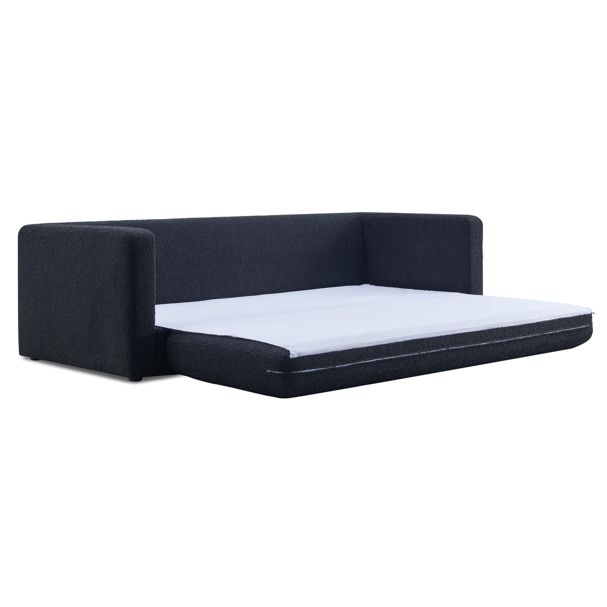 Ryan Black Boucle Sofa Bed | BeBoldFurniture