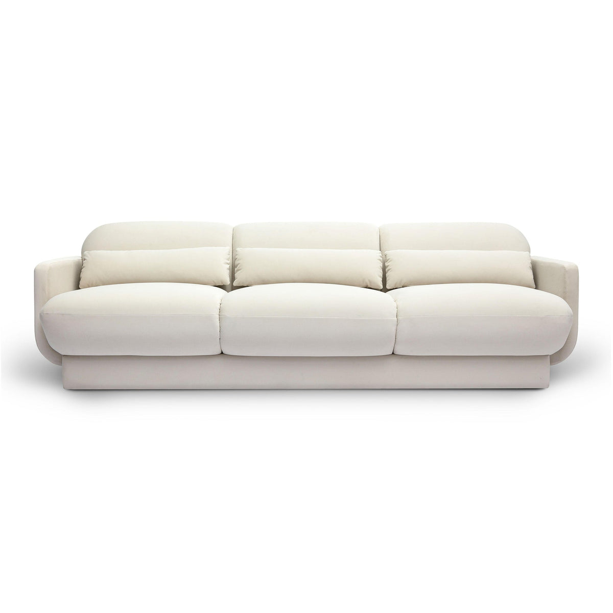 Azalea Cream Velvet Sofa | BeBoldFurniture