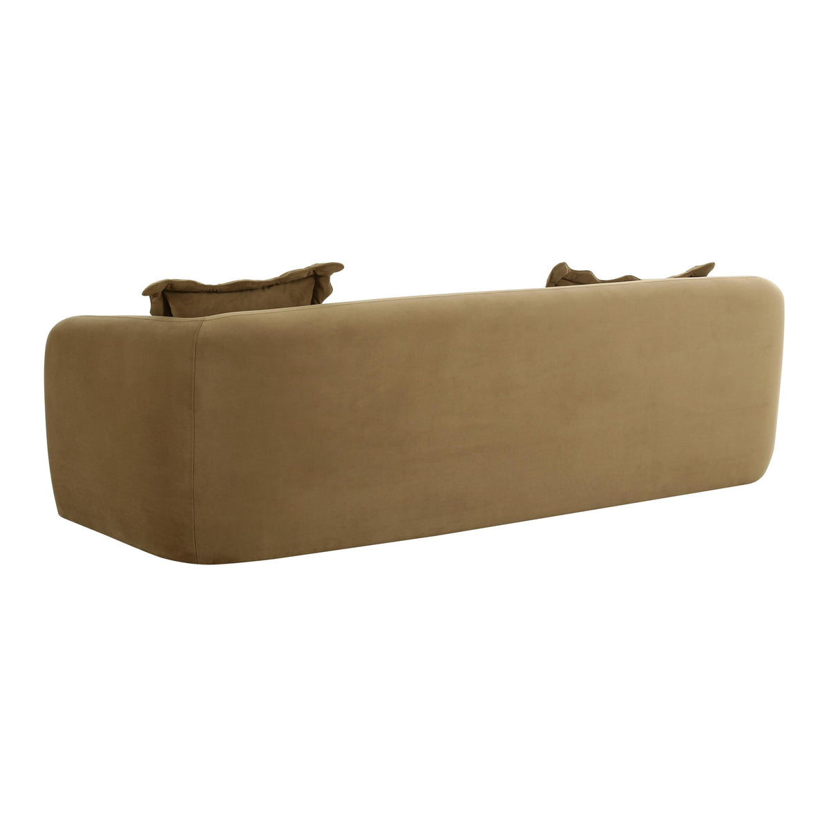 Lou Cafe Au Lait Performance Velvet Sofa | BeBoldFurniture