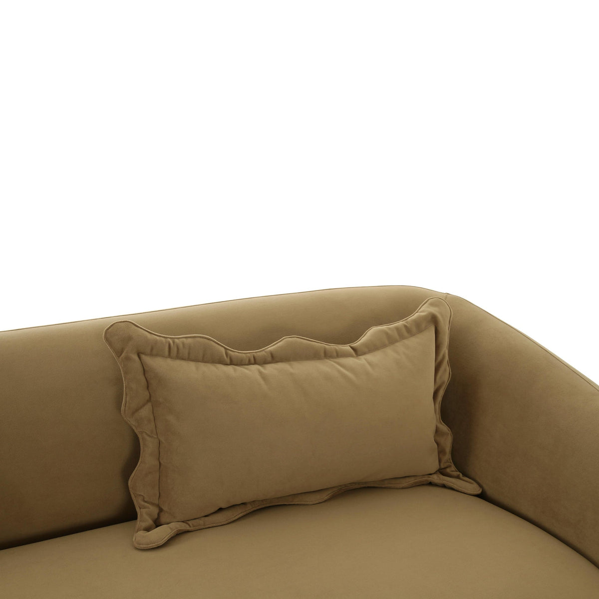 Lou Cafe Au Lait Performance Velvet Sofa | BeBoldFurniture