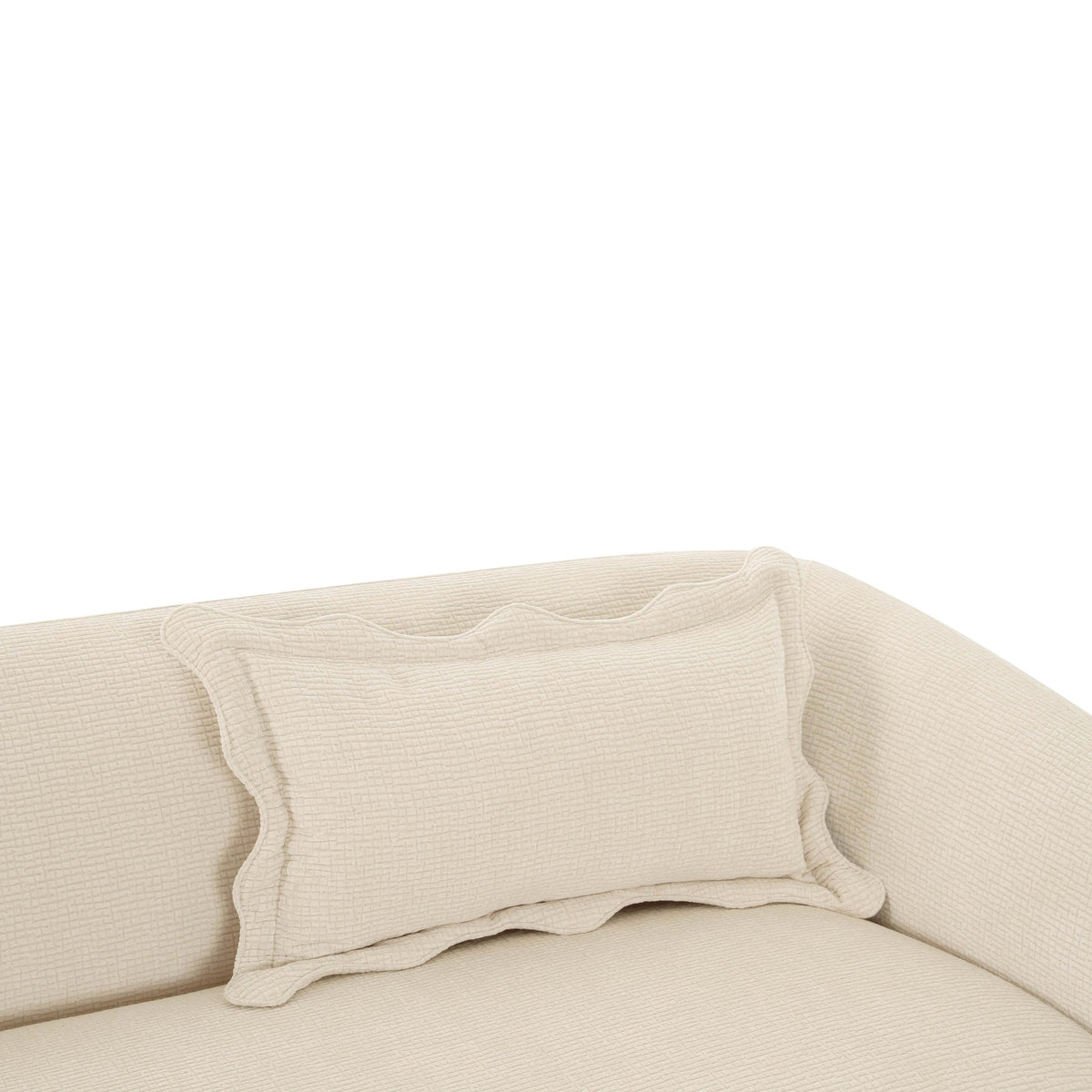 Lou Sandstone Textured Fabric Sofa | BeBoldFurniture