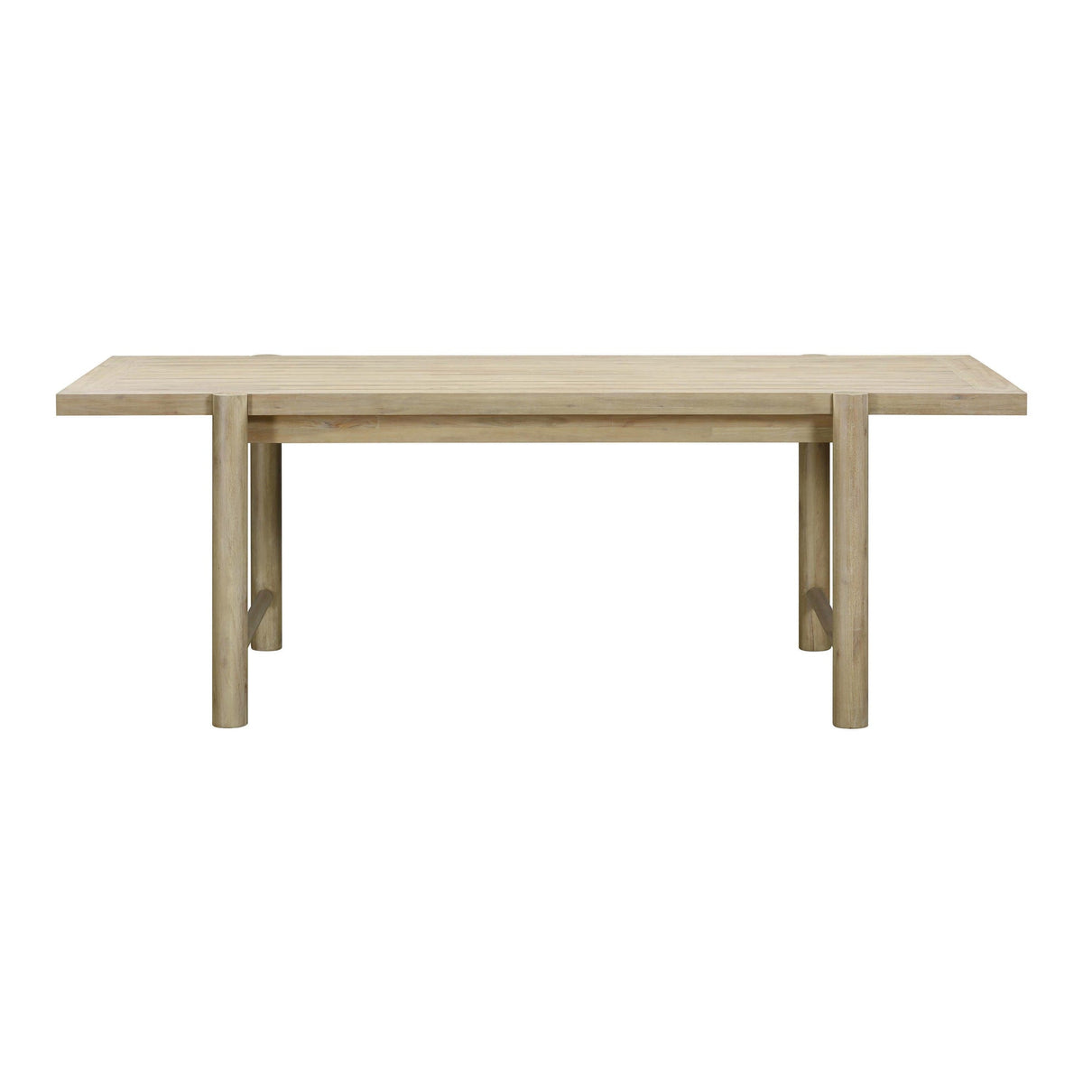 Gata Light Teak Outdoor Rectangular Dining Table | BeBoldFurniture