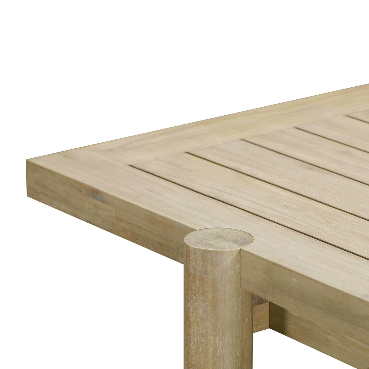 Gata Light Teak Outdoor Rectangular Dining Table | BeBoldFurniture