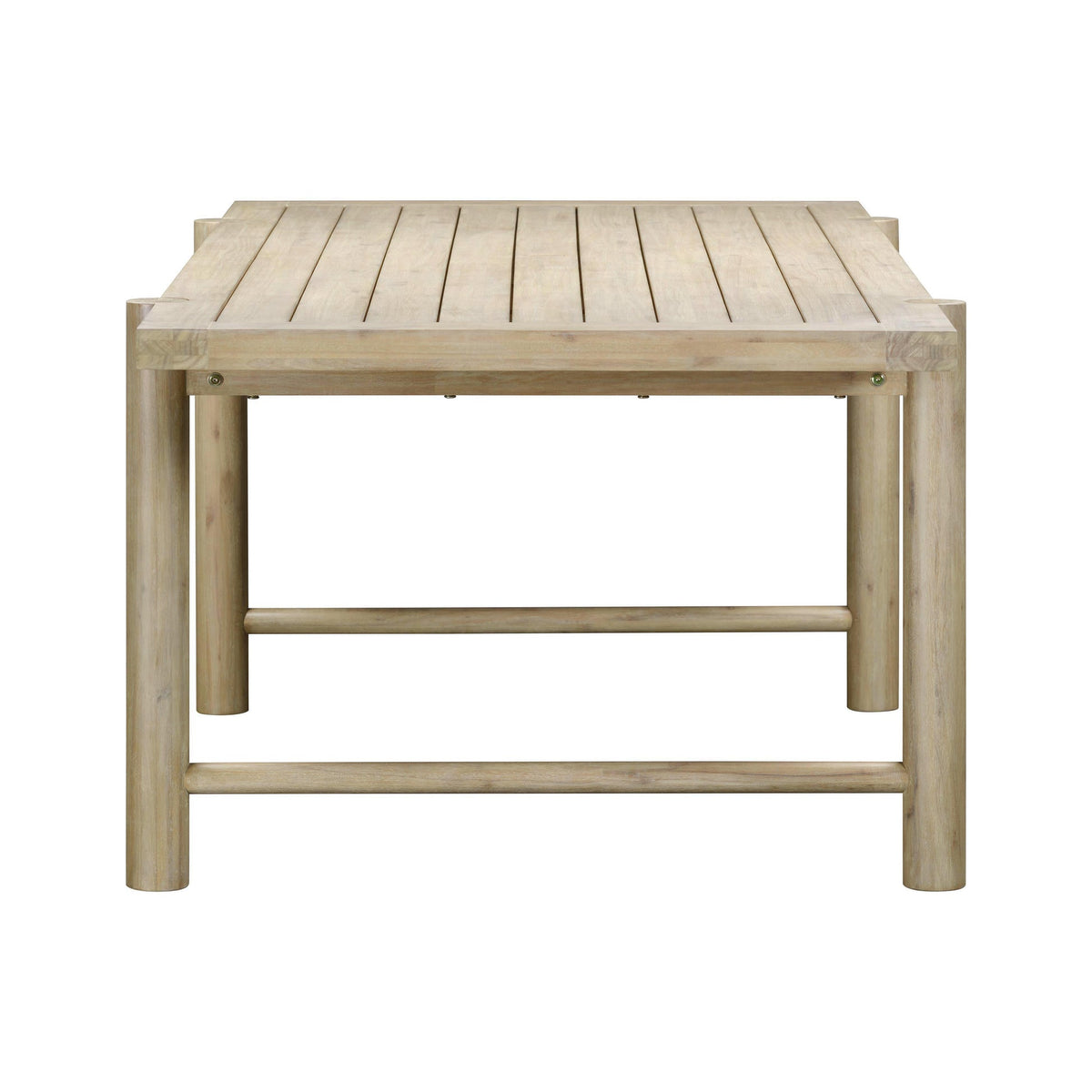 Gata Light Teak Outdoor Rectangular Dining Table | BeBoldFurniture