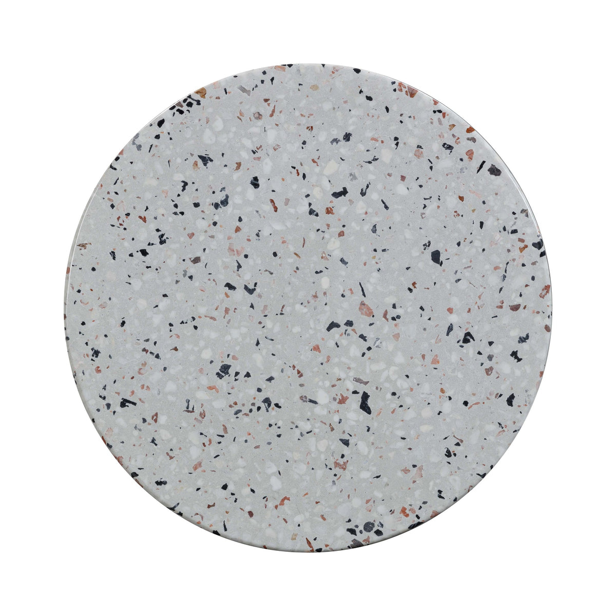 Clover Faux Terrazzo Indoor / Outdoor Round Side Table | BeBoldFurniture