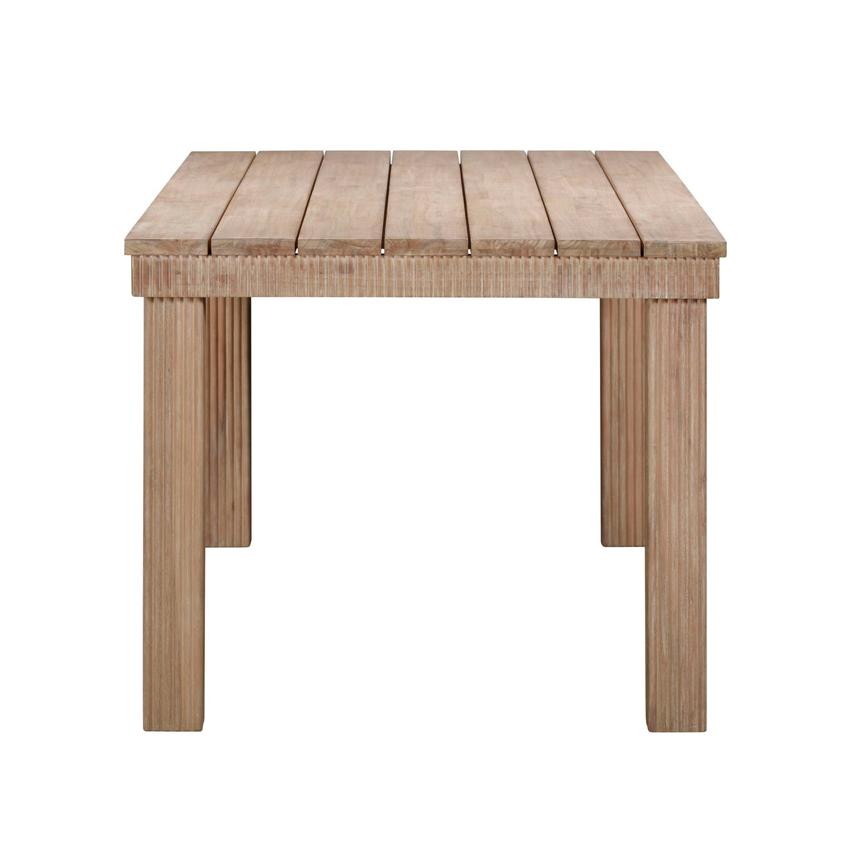 Cassie Natural 108 Inch Rectangular Outdoor Dining Table | BeBoldFurniture