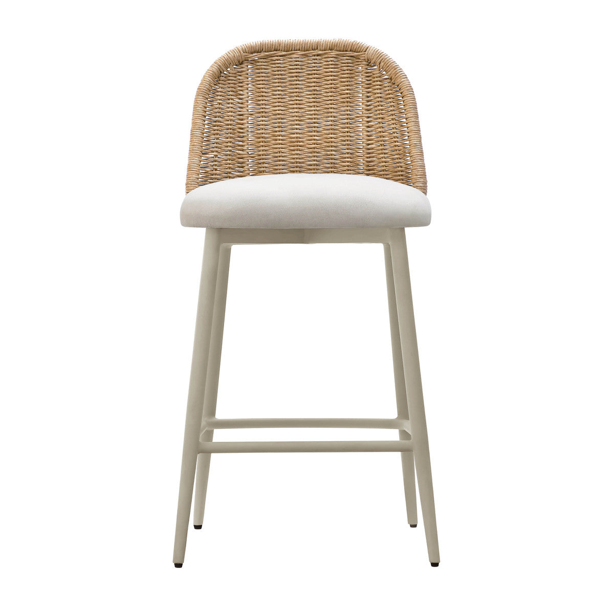 Alexa Cream Outdoor Counter Stool In Houston | BeBoldFurniture 