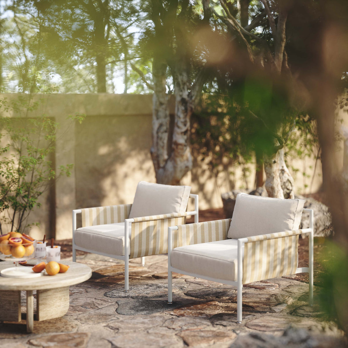 Dunes Cream Outdoor Armchair | BeBoldFurniture