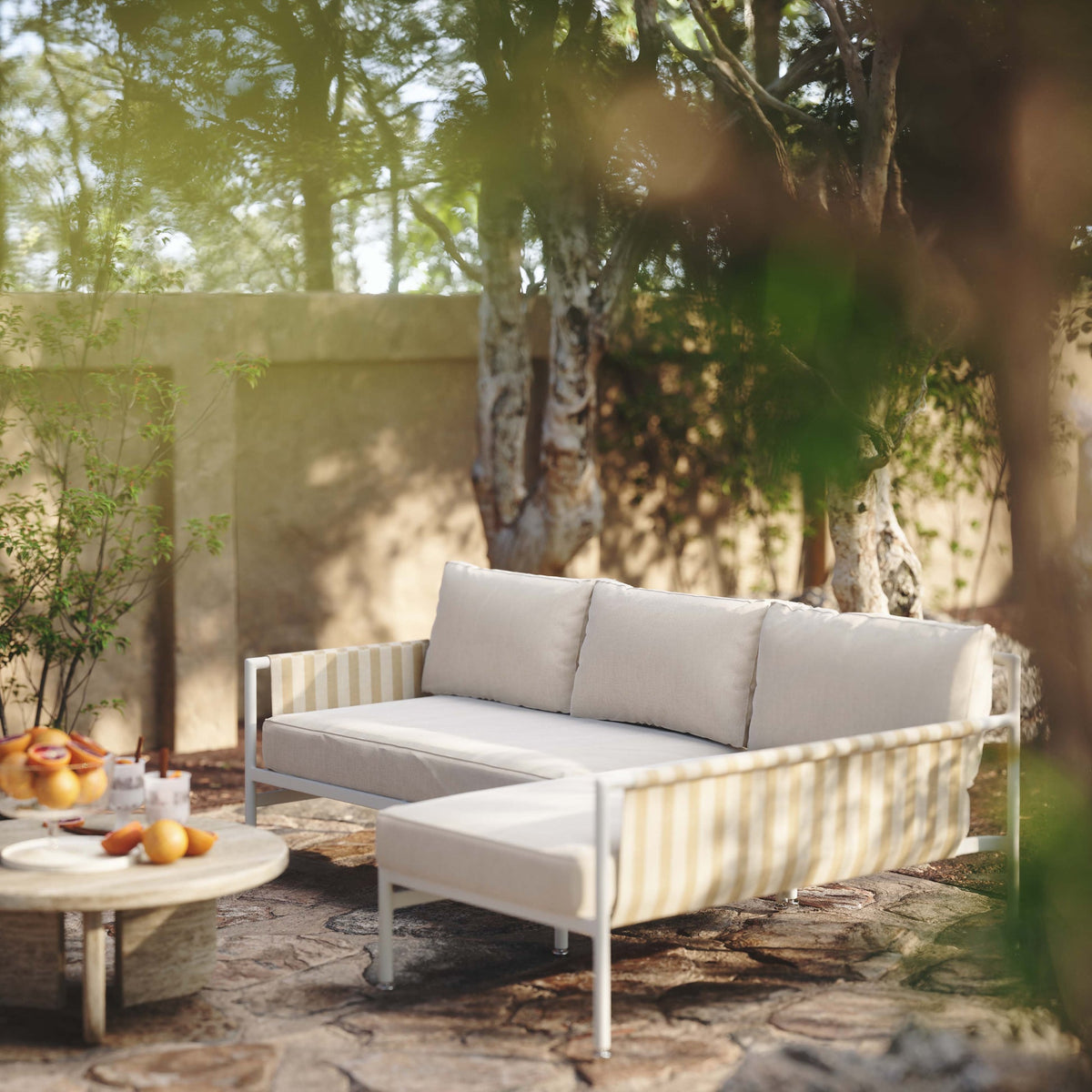 Dunes Cream Outdoor Sectional | BeBoldFurniture 