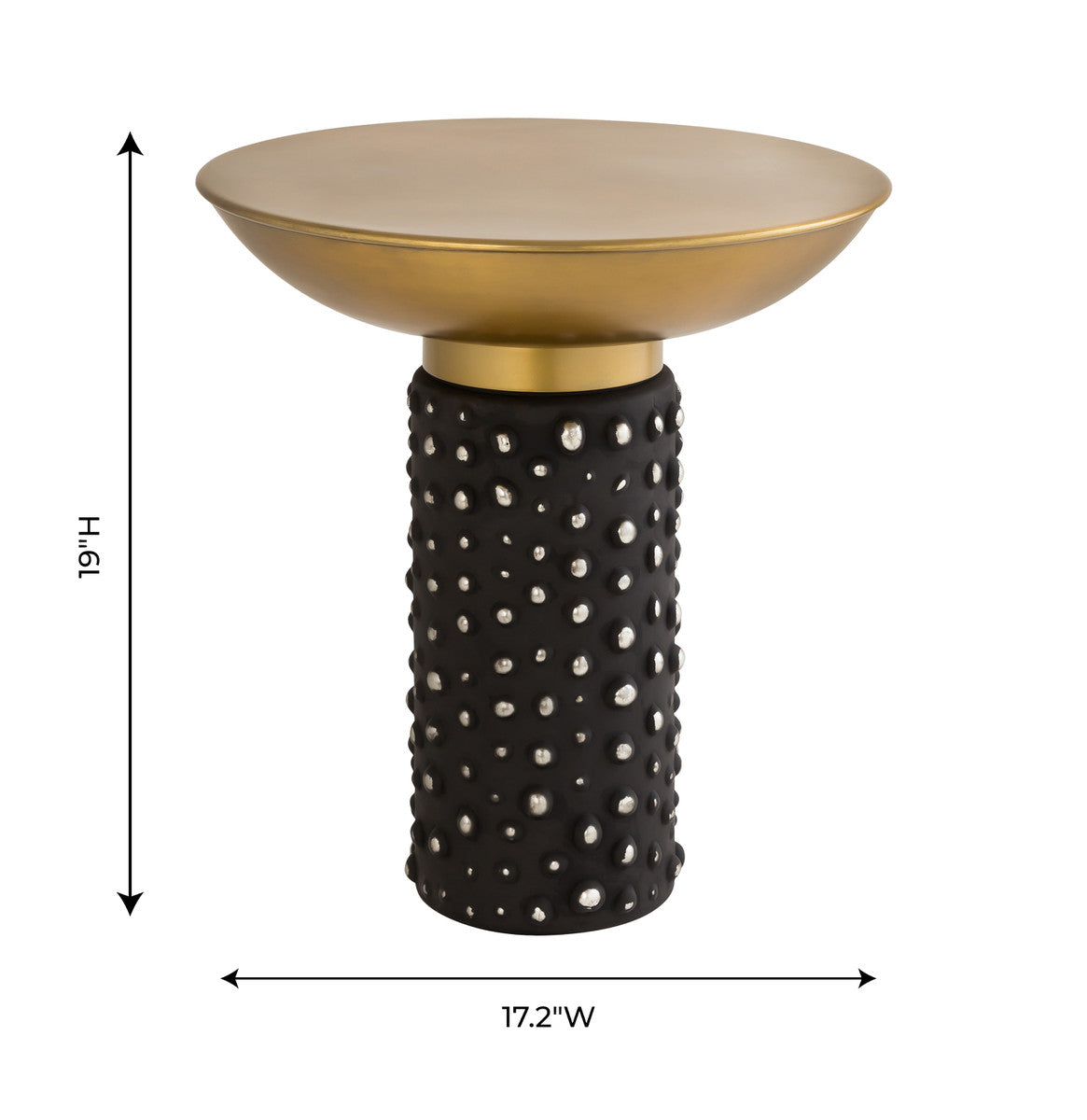 Blaze Glass/Brass Side Table | BeBoldFurniture