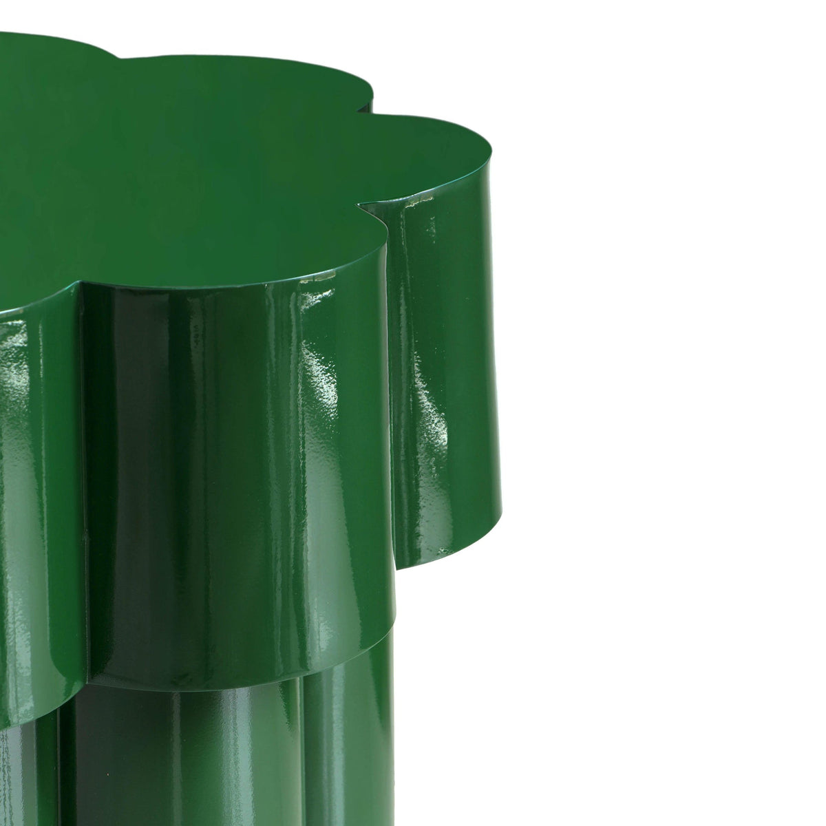 Petal Glossy Green Side Table | BeBoldFurniture