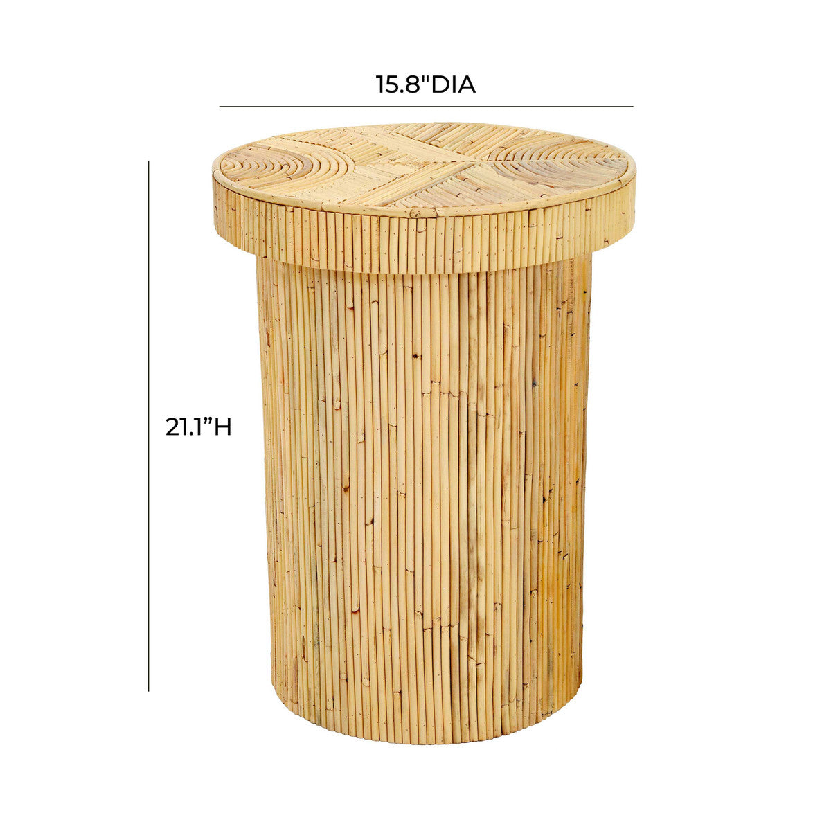 Acadia Rattan Side Table | Furniture Made in the US | BeBoldFurniture