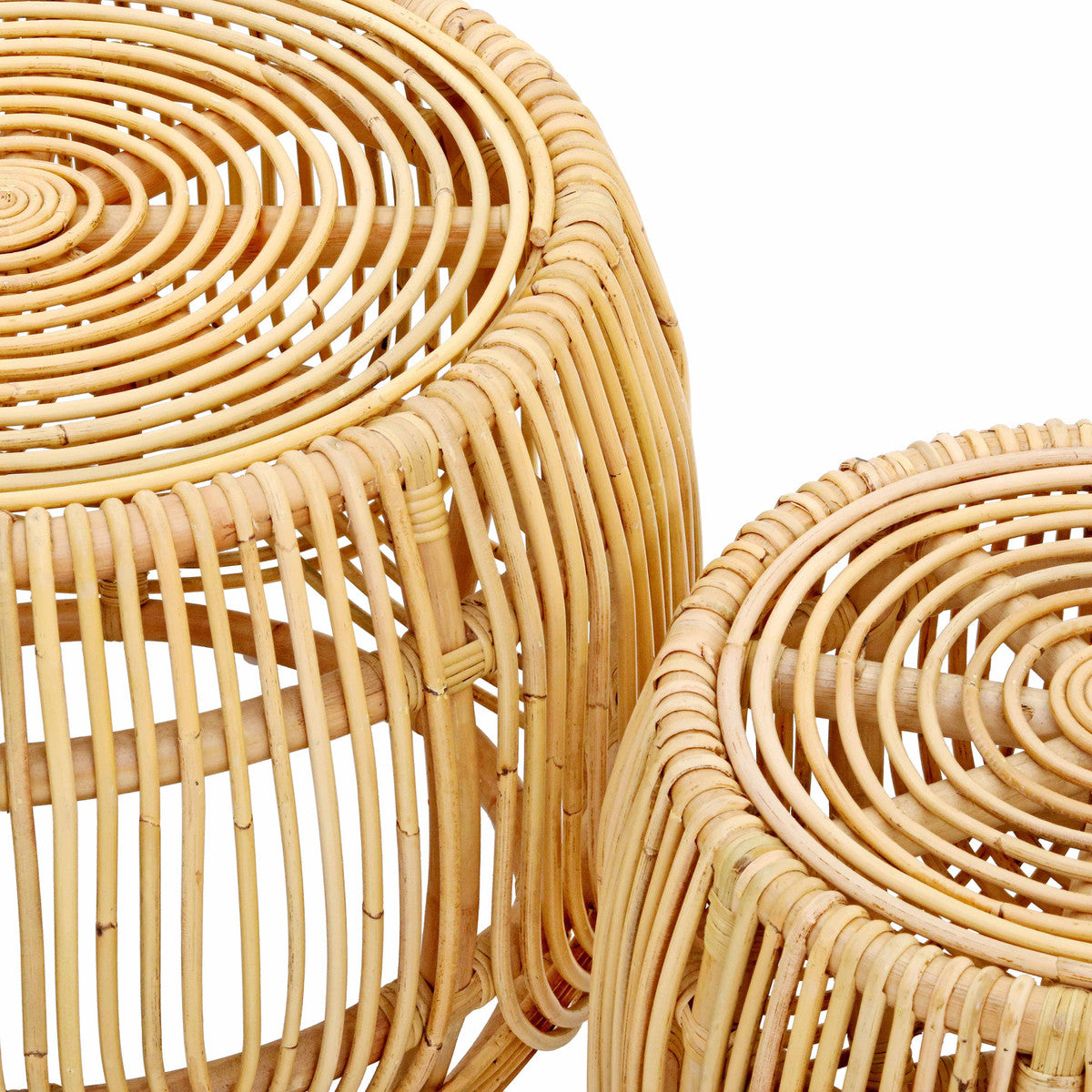 Azrina Rattan Nesting Tables In Houston | BeBoldFurniture 