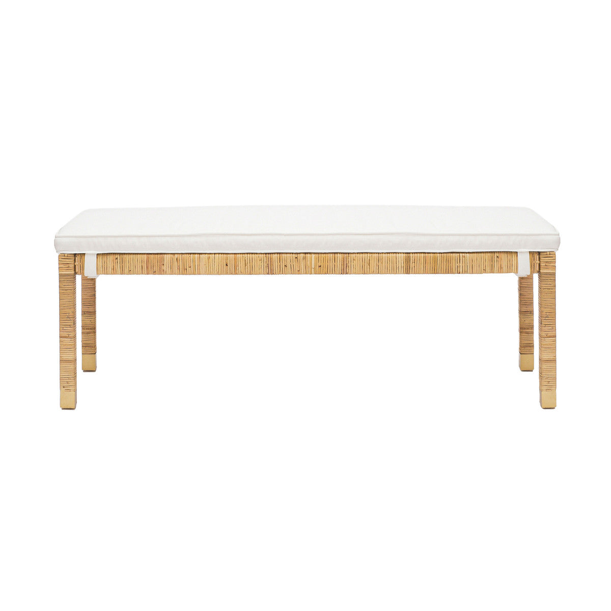 Amara Natural Rattan Bench In Houston | BeBoldFurniture 