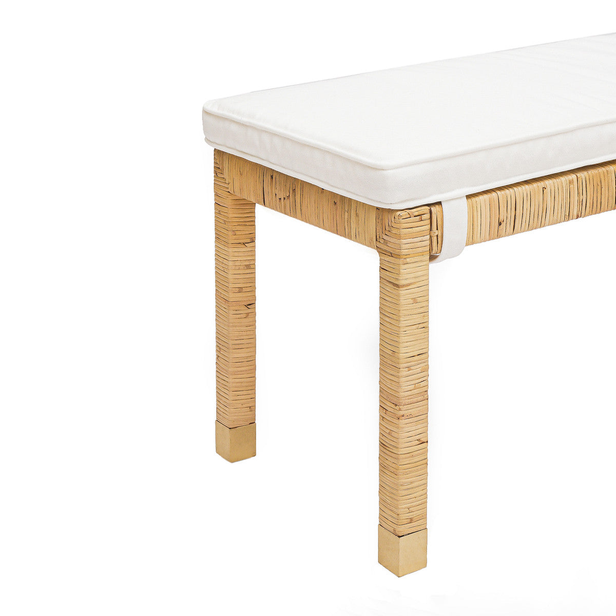 Amara Natural Rattan Bench In Houston | BeBoldFurniture 