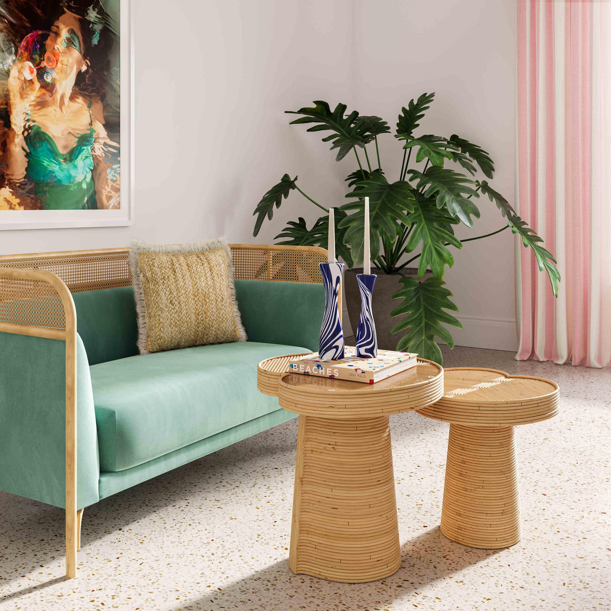 Felicia Short Lilypad Side Table | BeBoldFurniture