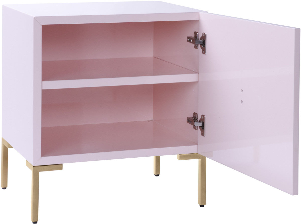 Anna Pink Lacquer Side Table In Houston | BeBoldFurniture 