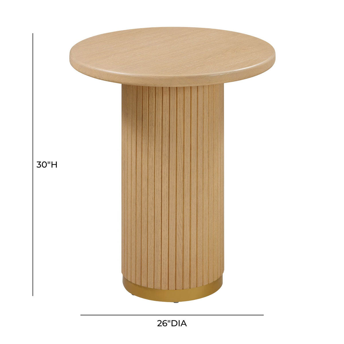 Chelsea Natural Oak Wood Entry Table | BeBoldFurniture