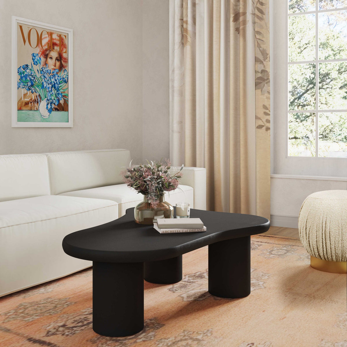 Gotham Onyx Black Coffee Table | BeBoldFurniture