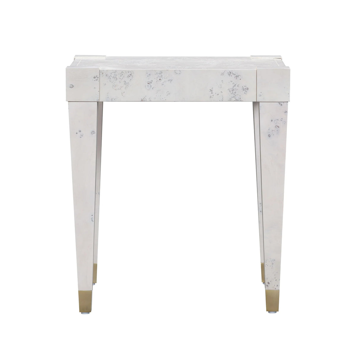 Brandyss White Burl End Table | BeBoldFurniture