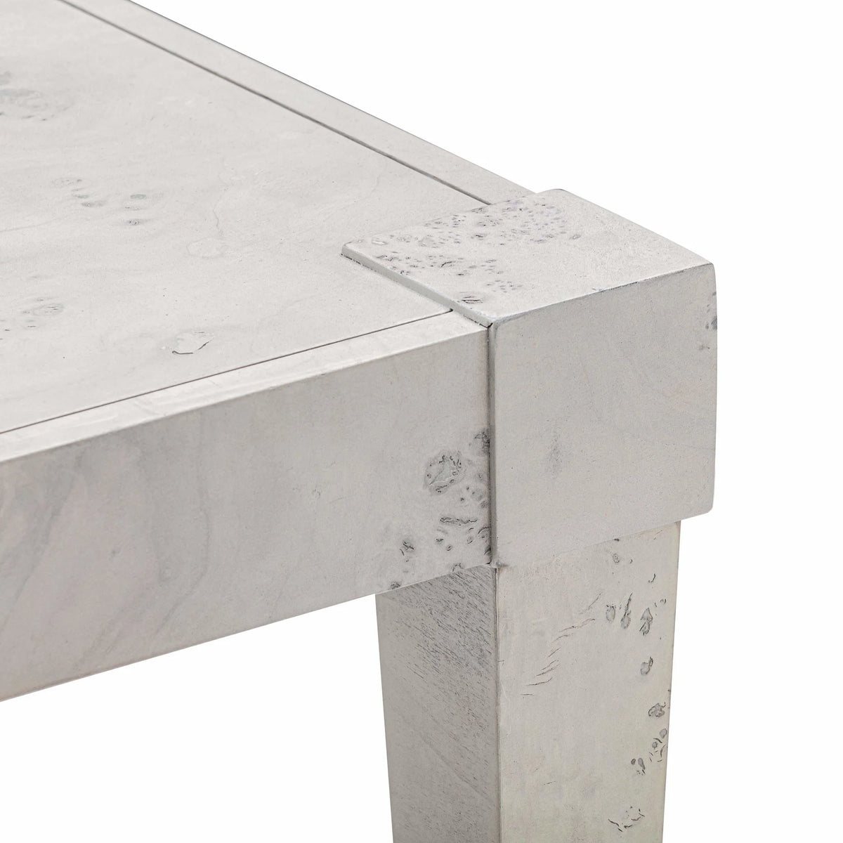 Brandyss White Burl End Table | BeBoldFurniture