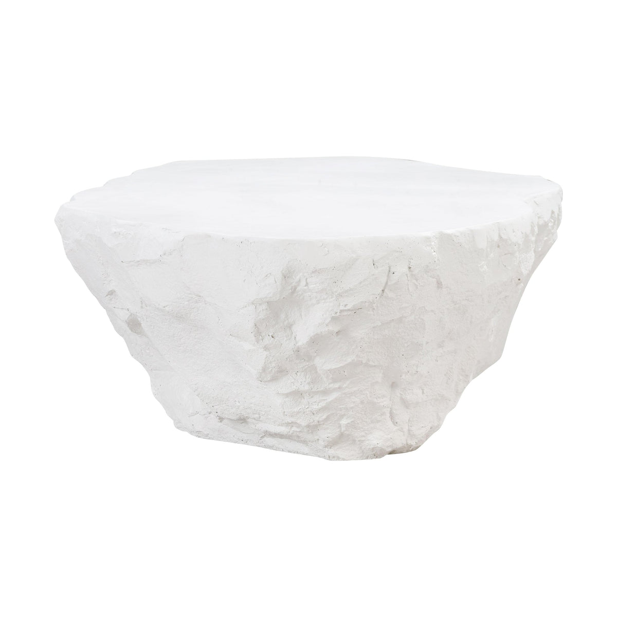 Crag White Concrete Coffee Table | BeBoldFurniture