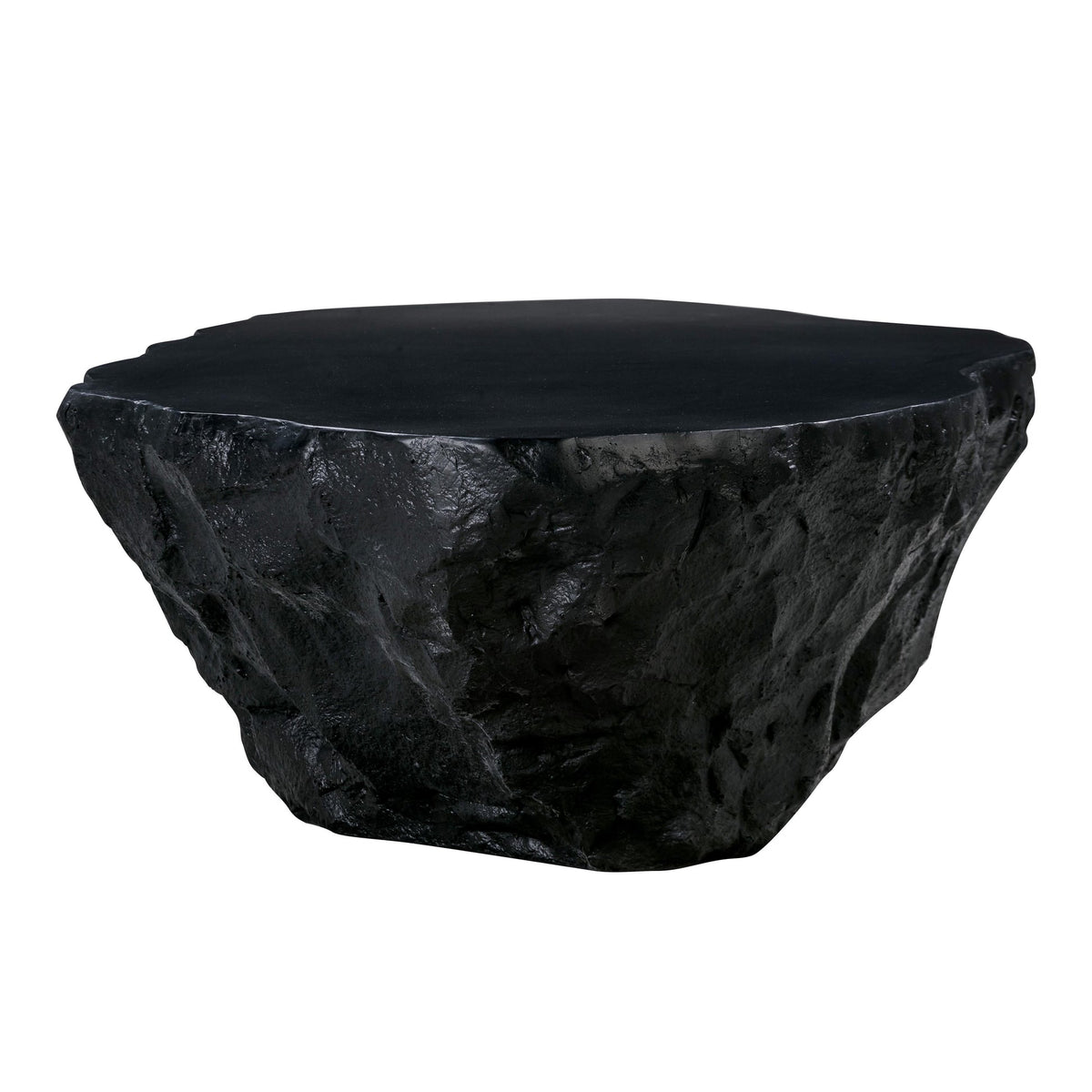 Crag Black Concrete Coffee Table | BeBoldFurniture