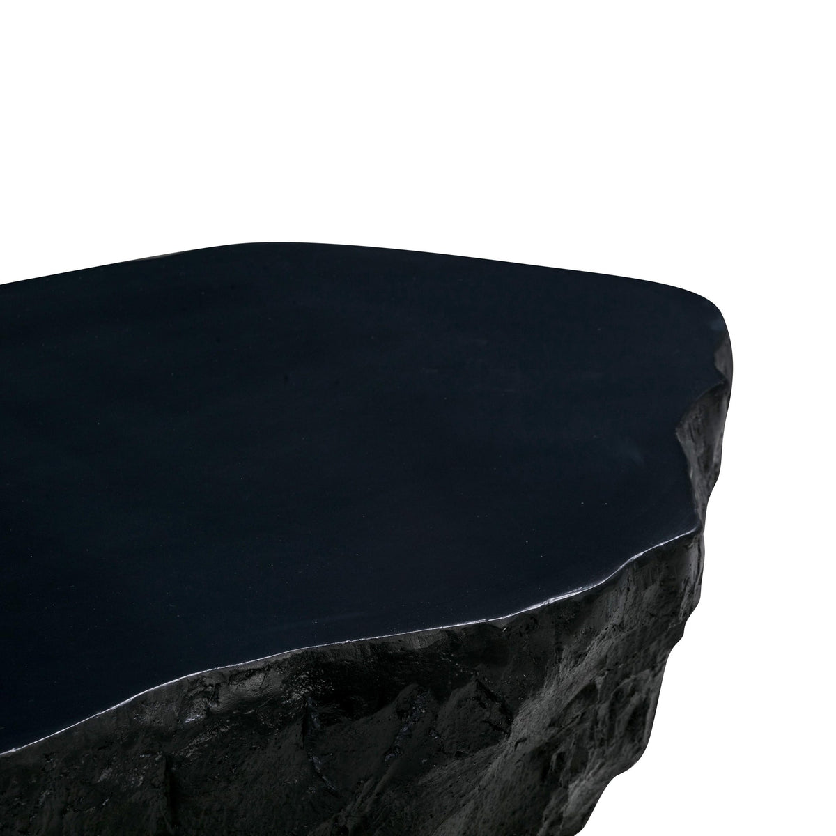 Crag Black Concrete Coffee Table | BeBoldFurniture