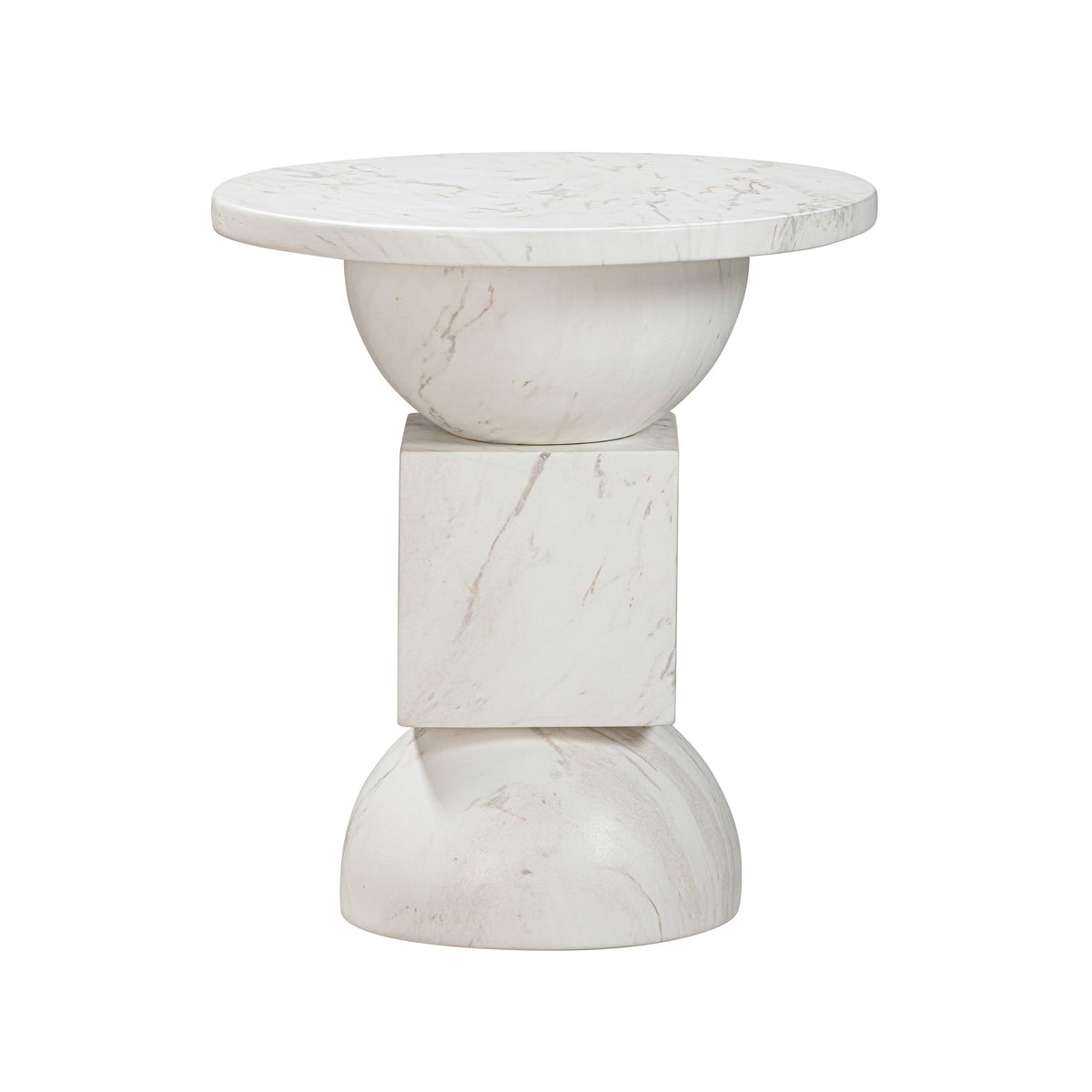 Chip Marble Print Indoor / Outdoor Side Table | BeBoldFurniture