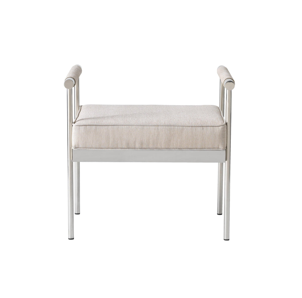 Diva Cream Velvet Bench | BeBoldFurniture