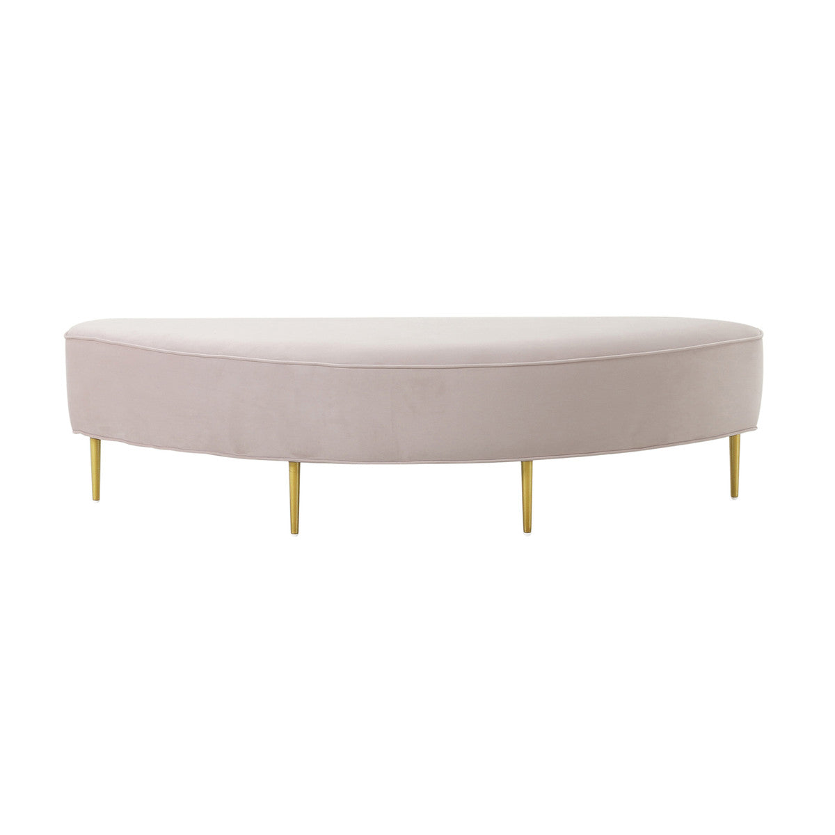 Bianca Blush Velvet Full Bench | BeBoldFurniture