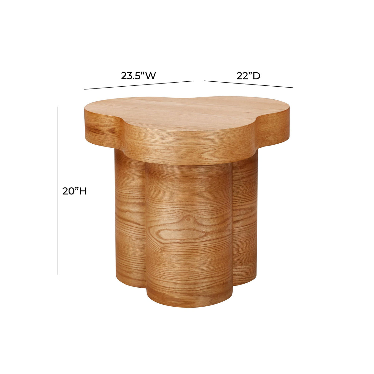 Dora Natural Oak Side table | BeBoldFurniture